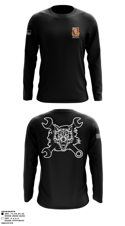 B Co., 25th BSB, 1st BDE, 11th ADV 49846330 Long Sleeve Performance Shirt - 3