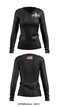 Bella Vista High School softball 97622292 Women's Long Sleeve V-neck Shirt - 1