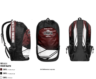 Gear Bag, Bruning-Davenport High School Basketball, Women's Basketball, Teamtime, Team time, sublimation, custom sports apparel, team uniforms, spirit wear, spiritwear, sports uniforms, custom shirts, team store, custom team store, fundraiser sports, apparel fundraiser