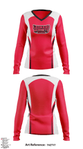 Leonard Hornets 83357554 Women's Long Sleeve V-neck Shirt - 1