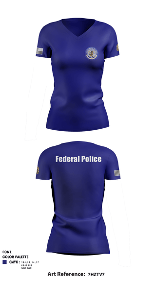 Women's Short Sleeve Vneck Shirt, , Police, Teamtime, Team time, sublimation, custom sports apparel, team uniforms, spirit wear, spiritwear, sports uniforms, custom shirts, team store, custom team store, fundraiser sports, apparel fundraiser