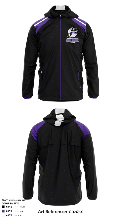 Monroe-Woodbury Middle School Crusaders Cheer 22485215 Windbreaker - 1