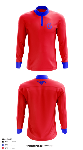 Quarter Zip Jacket, Grapevine Mustangs - 11U, Baseball, Teamtime, Team time, sublimation, custom sports apparel, team uniforms, spirit wear, spiritwear, sports uniforms, custom shirts, team store, custom team store, fundraiser sports, apparel fundraiser