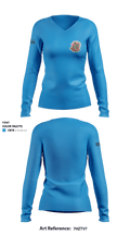 Proofpoint Threat Research 36810493 Women's Long Sleeve V-neck Shirt - 1