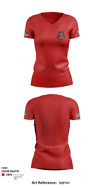 132 Fighter Wing 27146548 Women's Short Sleeve V-neck Shirt - 1