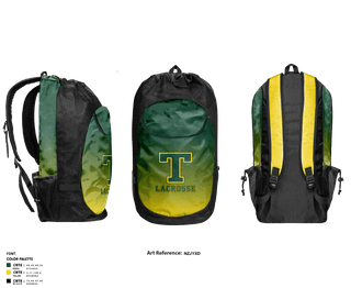 Gear Bag, Sherwood Park Titans Lacrosse, Men's Lacrosse, Teamtime, Team time, sublimation, custom sports apparel, team uniforms, spirit wear, spiritwear, sports uniforms, custom shirts, team store, custom team store, fundraiser sports, apparel fundraiser