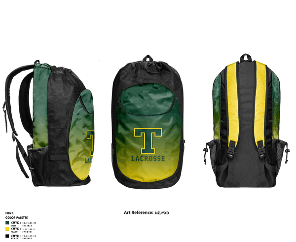 Gear Bag, Sherwood Park Titans Lacrosse, Men's Lacrosse, Teamtime, Team time, sublimation, custom sports apparel, team uniforms, spirit wear, spiritwear, sports uniforms, custom shirts, team store, custom team store, fundraiser sports, apparel fundraiser