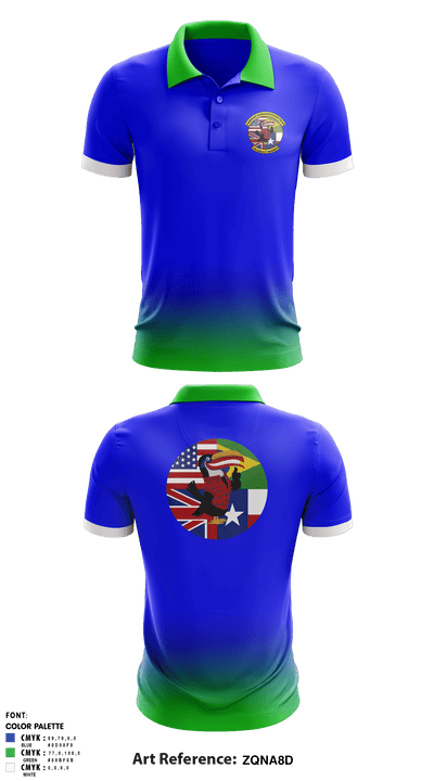 Embraer Demonstration Team 74685205 Short Sleeve Performance Polo - 1