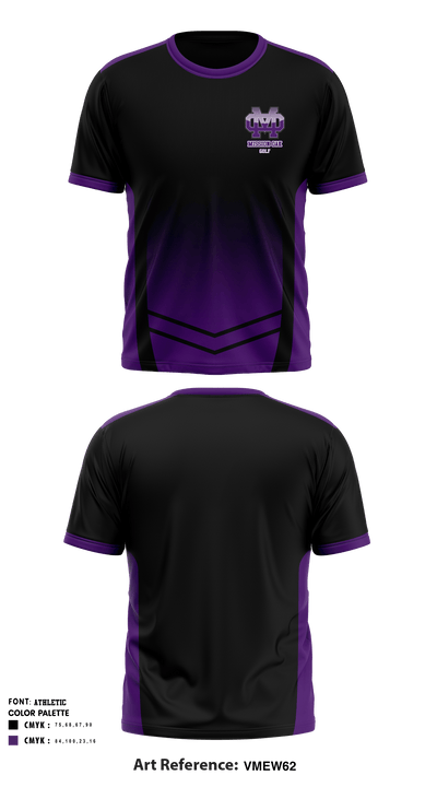 Mission Oak High School Golf 27236098 Short Sleeve Performance Shirt - 1