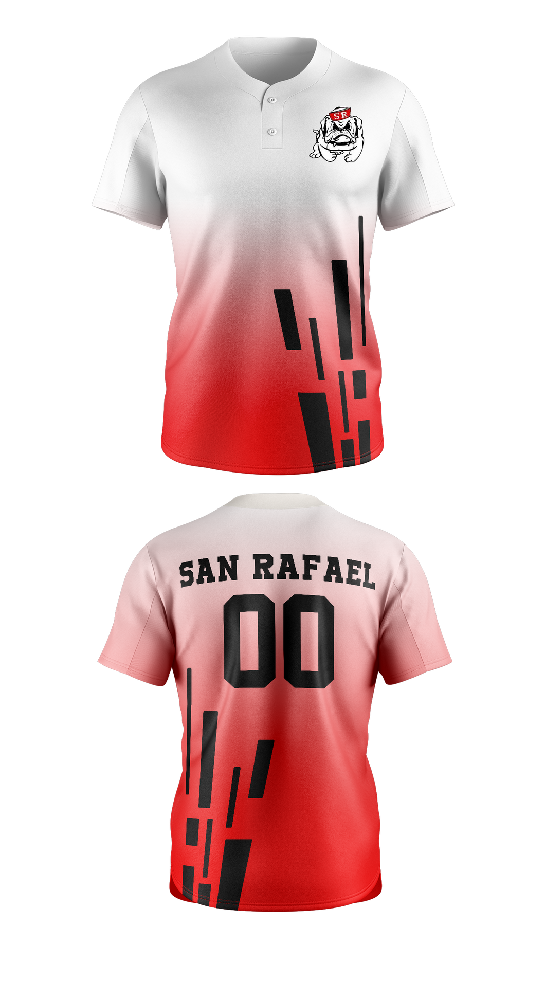 San Rafael 19408203 Two Button Softball Jersey - 1