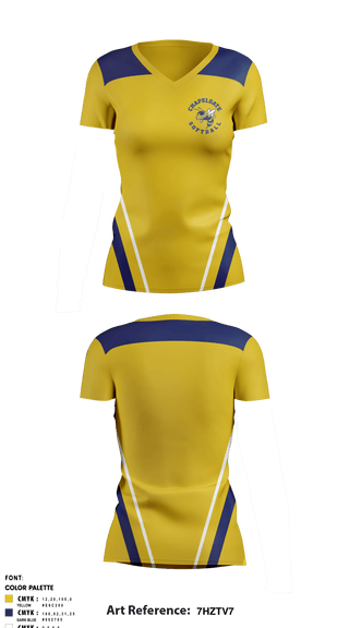 Women's Short Sleeve Vneck Shirt, Chapelgate Christian Academy Softball, Softball, Teamtime, Team time, sublimation, custom sports apparel, team uniforms, spirit wear, spiritwear, sports uniforms, custom shirts, team store, custom team store, fundraiser sports, apparel fundraiser