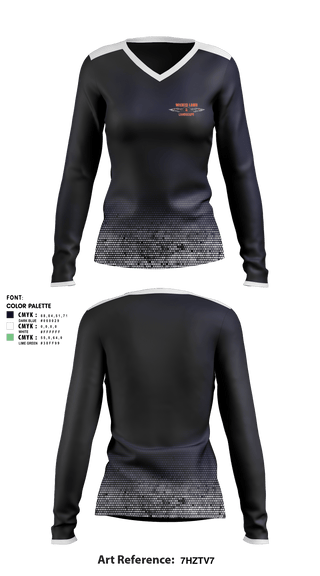 Women's Long Sleeve Vneck Shirt, , , Teamtime, Team time, sublimation, custom sports apparel, team uniforms, spirit wear, spiritwear, sports uniforms, custom shirts, team store, custom team store, fundraiser sports, apparel fundraiser