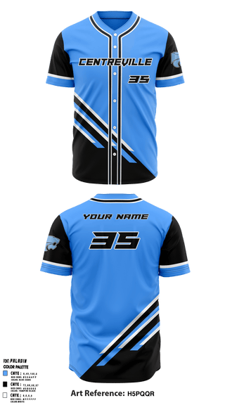 Full Button Baseball Jersey, Centreville High School Baseball, Baseball, Teamtime, Team time, sublimation, custom sports apparel, team uniforms, spirit wear, spiritwear, sports uniforms, custom shirts, team store, custom team store, fundraiser sports, apparel fundraiser