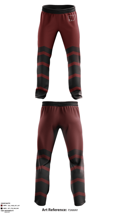 Willamette Wolverines 47508397 Sweatpants - 1