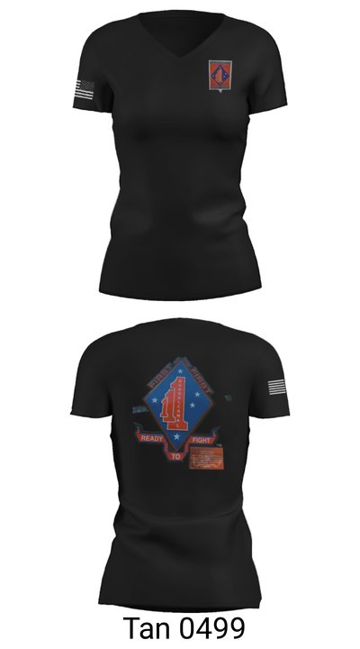 V1/1 23142041 Women's Short Sleeve V-neck Shirt - 23