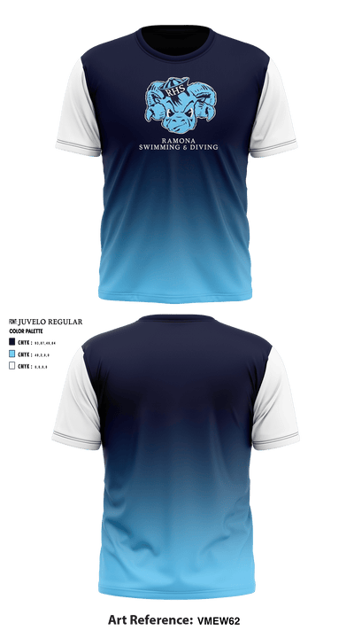Ramona Swimming & Diving 47434394 Short Sleeve Performance Shirt - 1