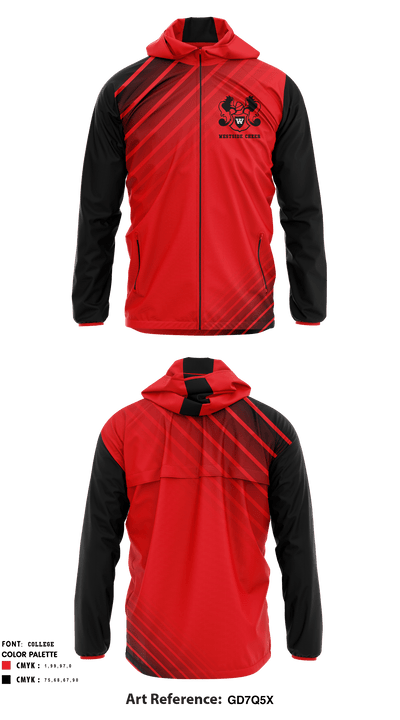 Westside High School Cheer 52034486 Windbreaker - 1