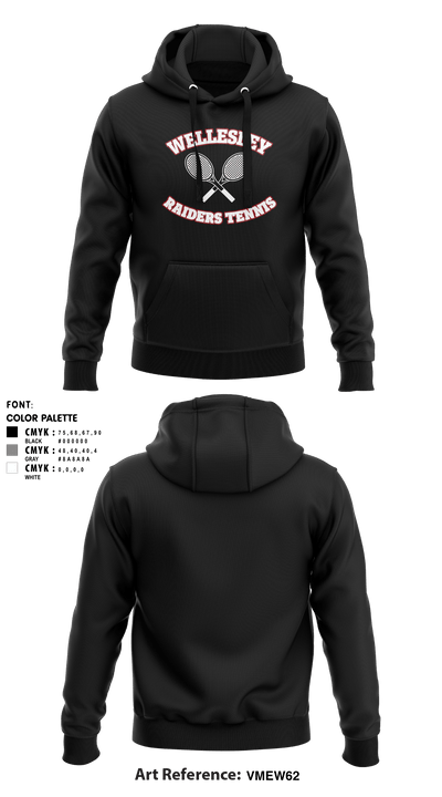 Girls Wellsesley Tennis 21694647 Hoodie - 1