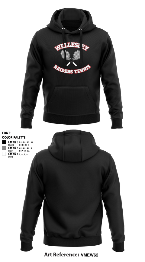 Hoodie, Girls Wellsesley Tennis, Tennis, Teamtime, Team time, sublimation, custom sports apparel, team uniforms, spirit wear, spiritwear, sports uniforms, custom shirts, team store, custom team store, fundraiser sports, apparel fundraiser