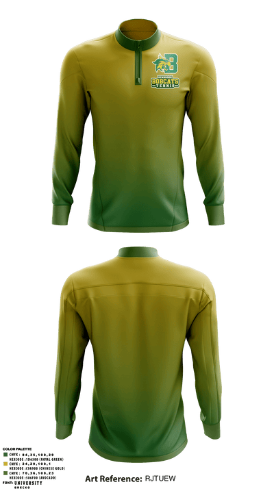 Bobcat Tennis 31904362 Quarter Zip Jacket - 1