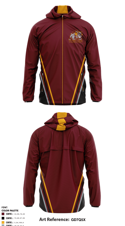 Saint Cloud High School wrestling 98098396 Windbreaker - 2