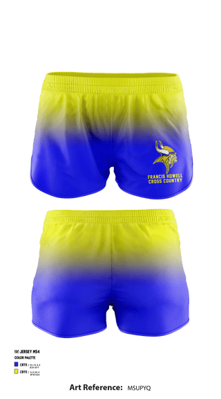 Women's Shorts, Francis Howell High School Cross Country, Cross Country, Teamtime, Team time, sublimation, custom sports apparel, team uniforms, spirit wear, spiritwear, sports uniforms, custom shirts, team store, custom team store, fundraiser sports, apparel fundraiser