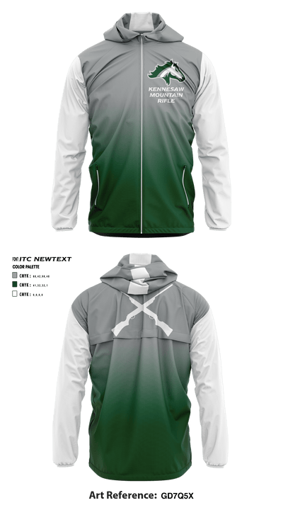Kennesaw Mountain High School Rifle 15129938 Windbreaker - 1