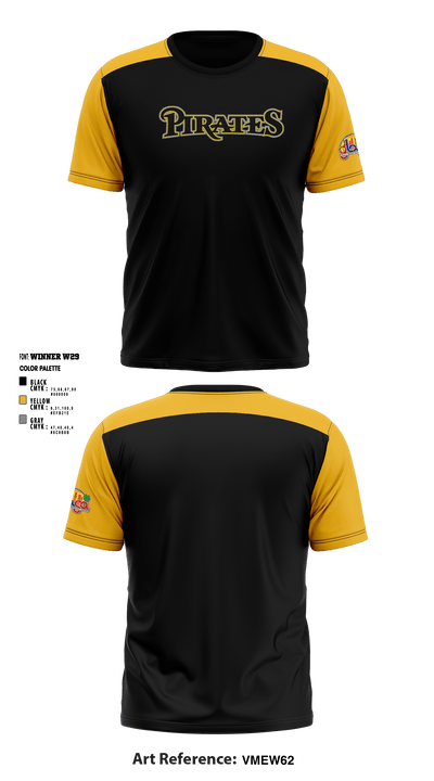 Los Angeles Pirates 74312267 Short Sleeve Performance Shirt - 1