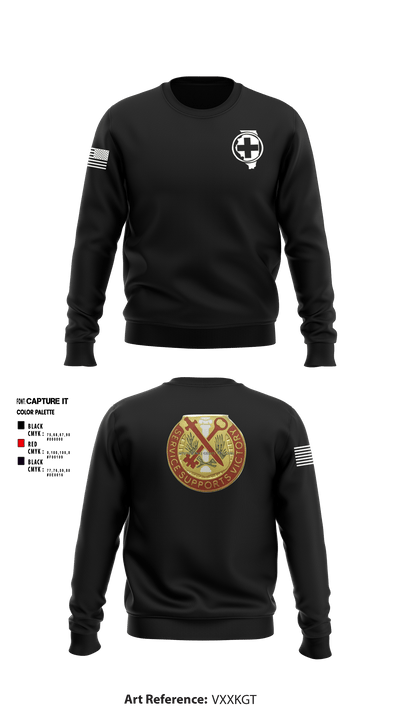 HHC 634th BSB 93326956 Crew Neck Sweatshirt - 2