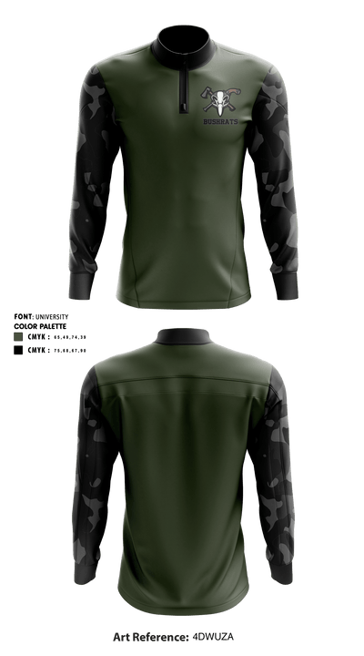 BushRats 52640068 Quarter Zip Jacket - 2