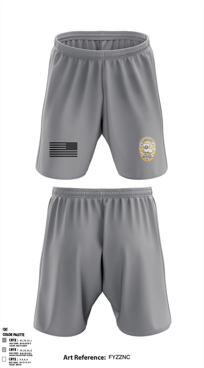 Church Point Police 92600366 Athletic Shorts With Pockets - 2