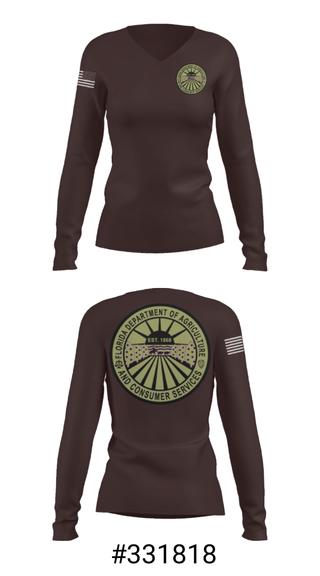 Women's Long Sleeve Vneck Shirt, , Police, Teamtime, Team time, sublimation, custom sports apparel, team uniforms, spirit wear, spiritwear, sports uniforms, custom shirts, team store, custom team store, fundraiser sports, apparel fundraiser