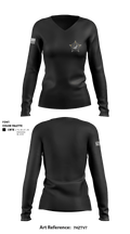 Dallas County Sheriff 1193520 Women's Long Sleeve V-neck Shirt - 1