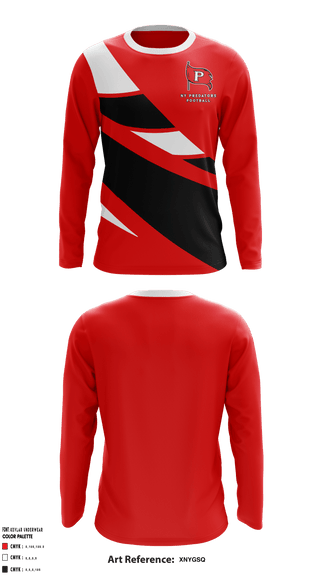 Long Sleeve Performance Shirt, NY Predators, Football, Teamtime, Team time, sublimation, custom sports apparel, team uniforms, spirit wear, spiritwear, sports uniforms, custom shirts, team store, custom team store, fundraiser sports, apparel fundraiser