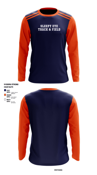 Long Sleeve Performance Shirt, Sleepy Eye High School Track, Track & Field, Teamtime, Team time, sublimation, custom sports apparel, team uniforms, spirit wear, spiritwear, sports uniforms, custom shirts, team store, custom team store, fundraiser sports, apparel fundraiser
