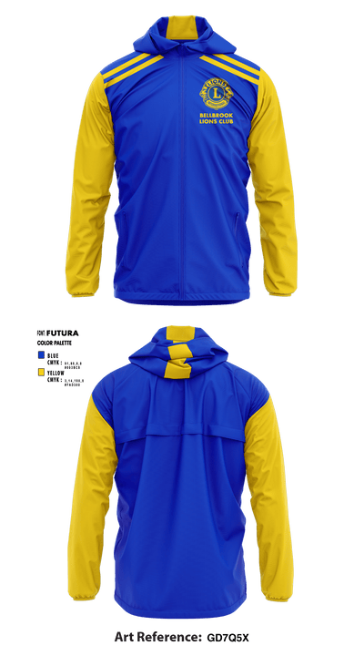 Bellbrook Lions Club 1356067 Windbreaker - 1