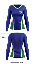 South Lakes High School Golf 66590591 Women's Long Sleeve V-neck Shirt - 1