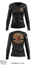 CLB-26 4251993 Women's Long Sleeve V-neck Shirt - 2