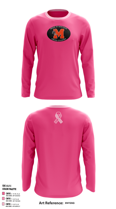 Montville High School Cross Country 3838797 Long Sleeve Performance Shirt - 3