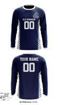 Old Dominion Monarchs Football 73168069 Long Sleeve Performance Shirt - 2