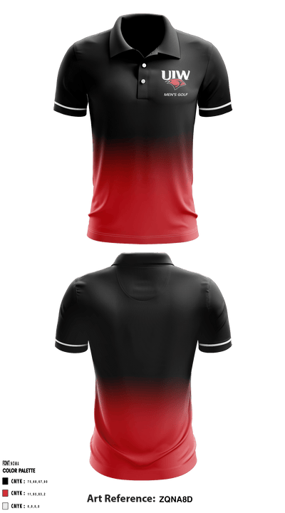 UIW Golf 52916961 Short Sleeve Performance Polo - 1