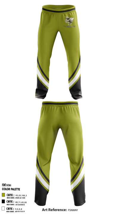 T L Hanna High School Golf 48207993 Sweatpants - 1