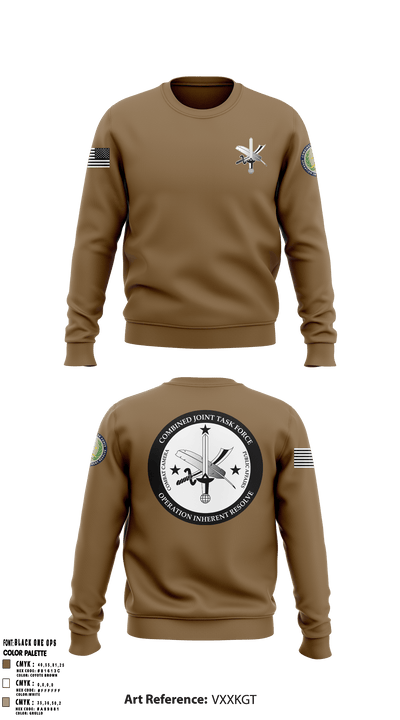CJTF-OIR PAO 87196847 Crew Neck Sweatshirt - 51