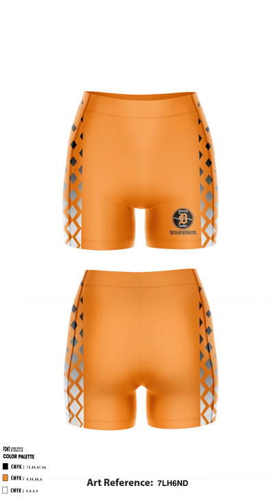 DeKalb High School Volleyball 20084869 Women's Compression Shorts - 2
