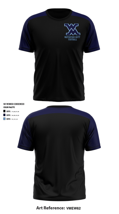 Waterford Mott High School Football 74116275 Short Sleeve Performance Shirt - 1