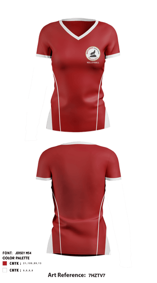 Women's Short Sleeve Vneck Shirt, Days Creek Middle School Volleyball, Women's Volleyball, Teamtime, Team time, sublimation, custom sports apparel, team uniforms, spirit wear, spiritwear, sports uniforms, custom shirts, team store, custom team store, fundraiser sports, apparel fundraiser