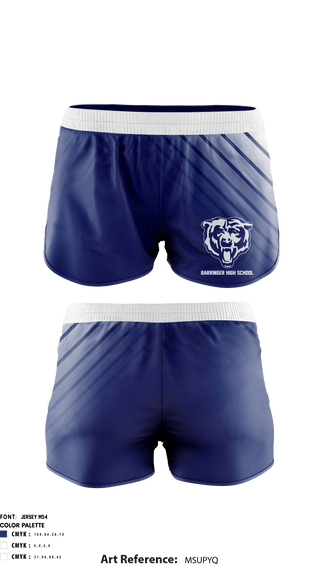 Women's Shorts, Barringer High School Cheer, School Spirit Store, Teamtime, Team time, sublimation, custom sports apparel, team uniforms, spirit wear, spiritwear, sports uniforms, custom shirts, team store, custom team store, fundraiser sports, apparel fundraiser