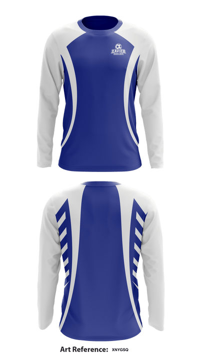 Xavier High School Soccer 69992222 Long Sleeve Performance Shirt - 1
