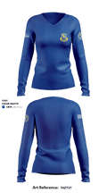 2-504 PIR 57876794 Women's Long Sleeve V-neck Shirt - 1