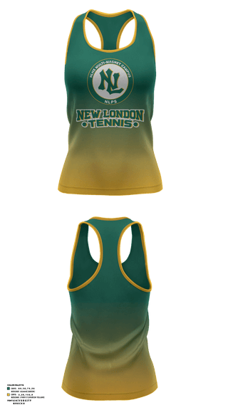 Tank Top, New London High School Tennis, Tennis, Teamtime, Team time, sublimation, custom sports apparel, team uniforms, spirit wear, spiritwear, sports uniforms, custom shirts, team store, custom team store, fundraiser sports, apparel fundraiser